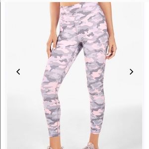 Fabletics pink camo leggings